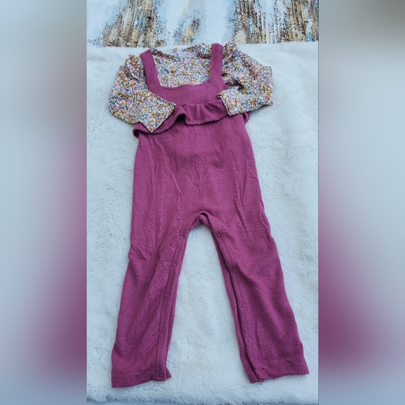 Pink Kids Overalls Size 24m - Picture 1 of 5